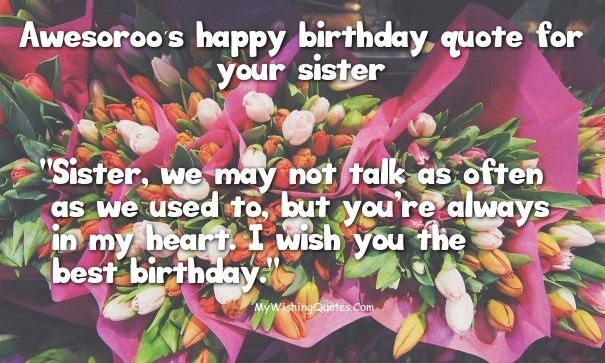 Best Birthday Messages for Sister