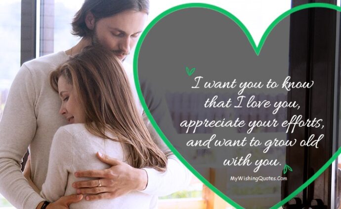 Love Words Form Heart For Husband