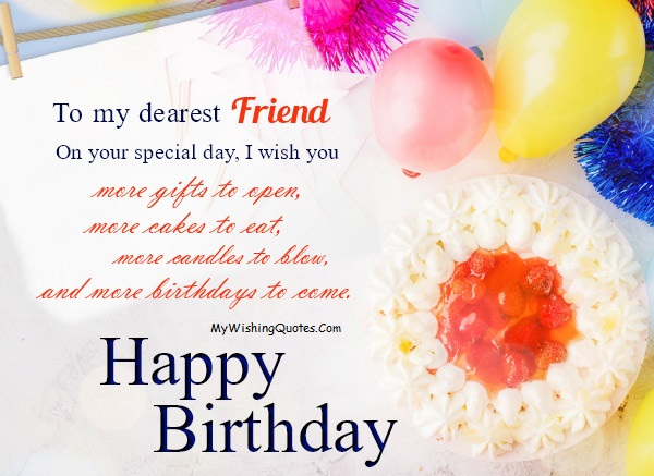 Sweet Birthday Wishes For Friend