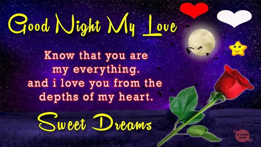 Sweet Words For Good Night To My Love