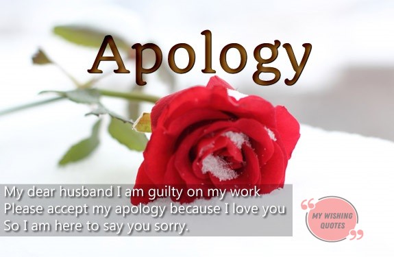 Sincere Sorry Messages For Wife