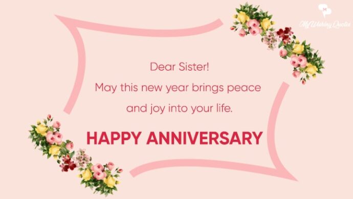 anniversary quotes for sister